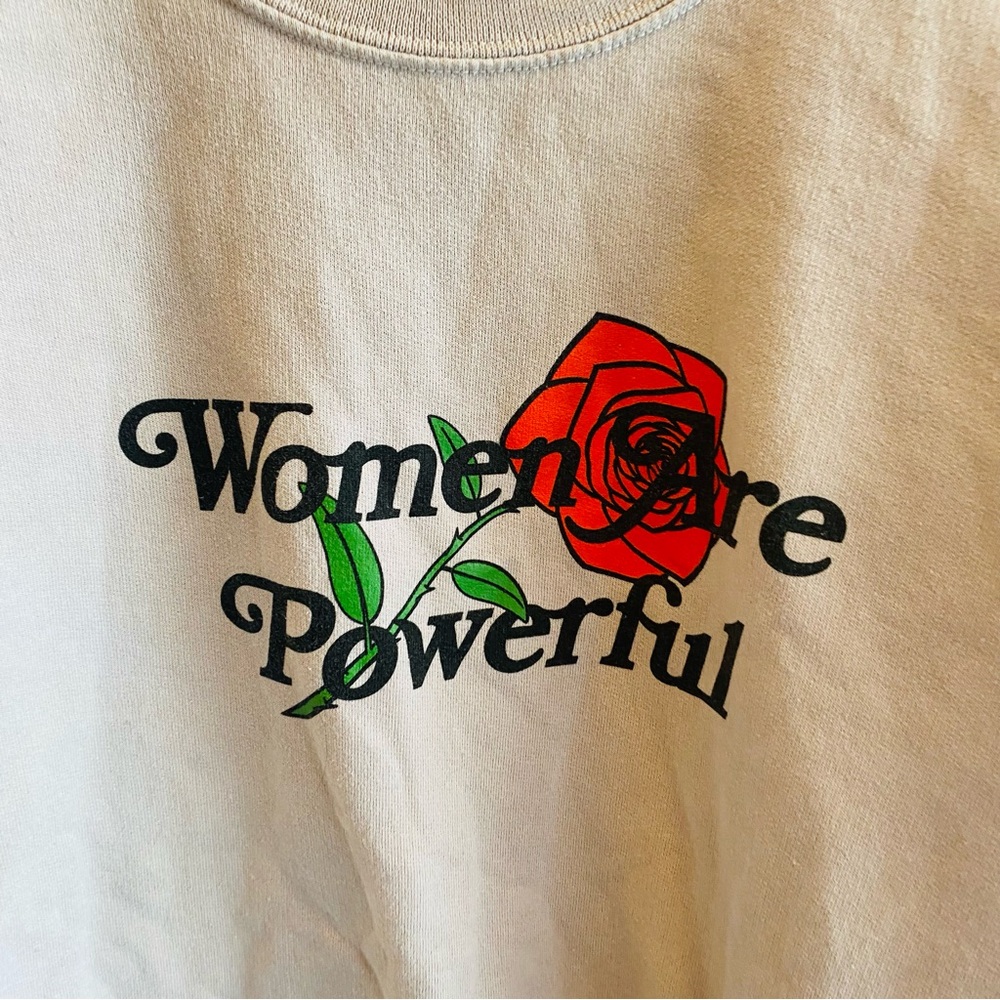 PAC SUN ONE DNA Rose Crew Neck Women Are Powerful Sweatshirt - Picture 4 of 6